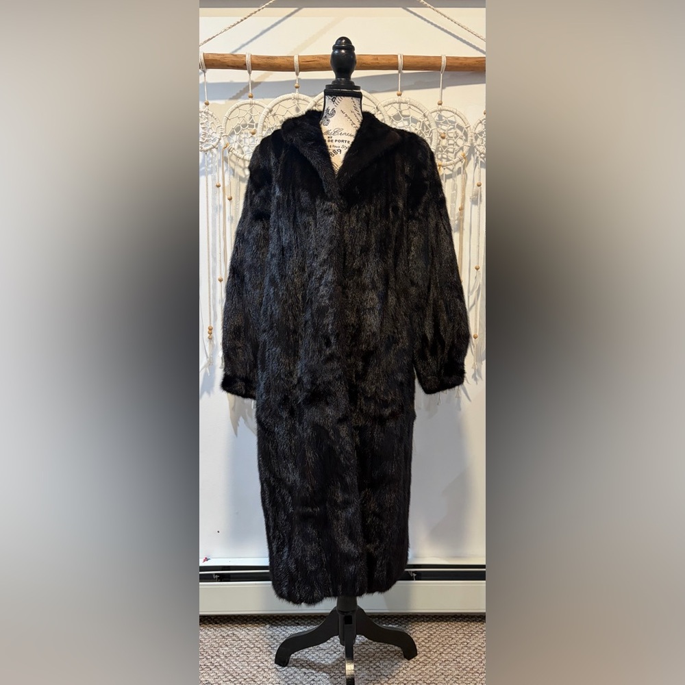 Luxurious Black Fur Coat